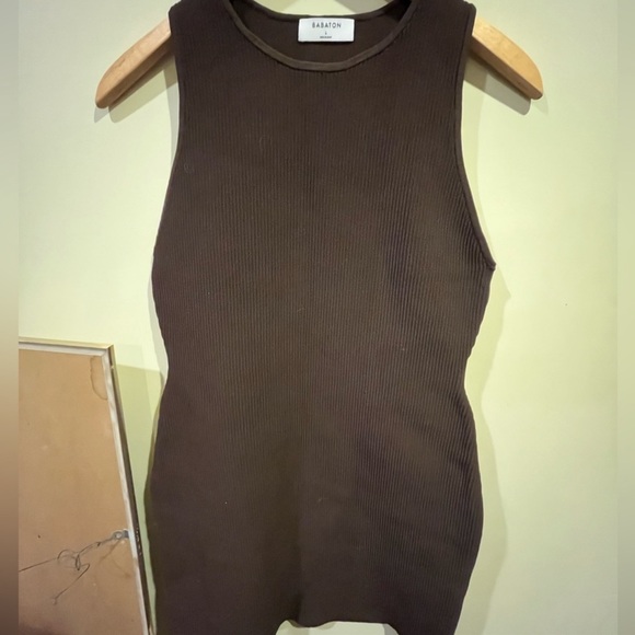 Babaton Sculpt Knit Racer Mini Dress - Picture 4 of 5